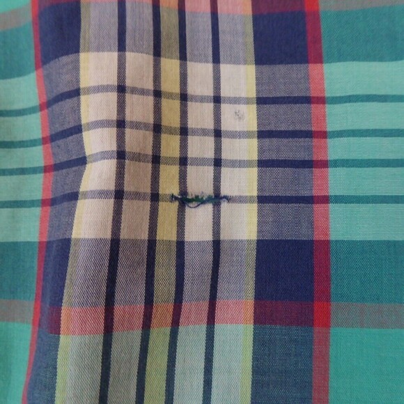 Vintage Fox Collection Shirt Mens Extra Large Plaid Short Sleeve Single Needle - Picture 11 of 14